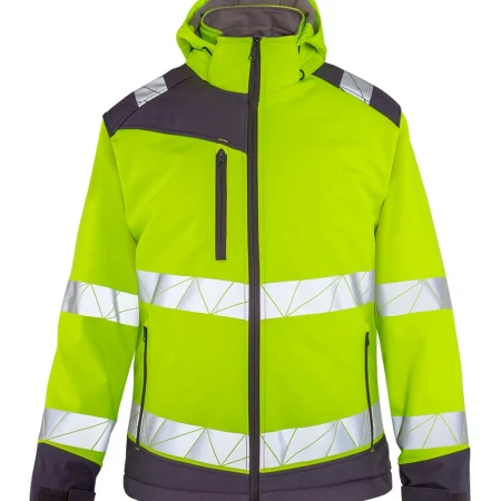 Olympus HI-VIS Softshell Kapüşonlu Mont