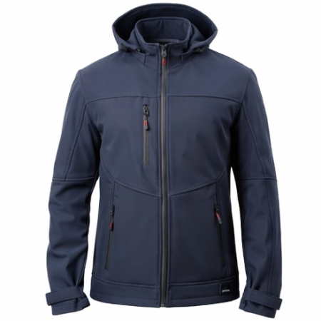Softshell Parçalı Mont 3 Cep - Koyu Lacivert