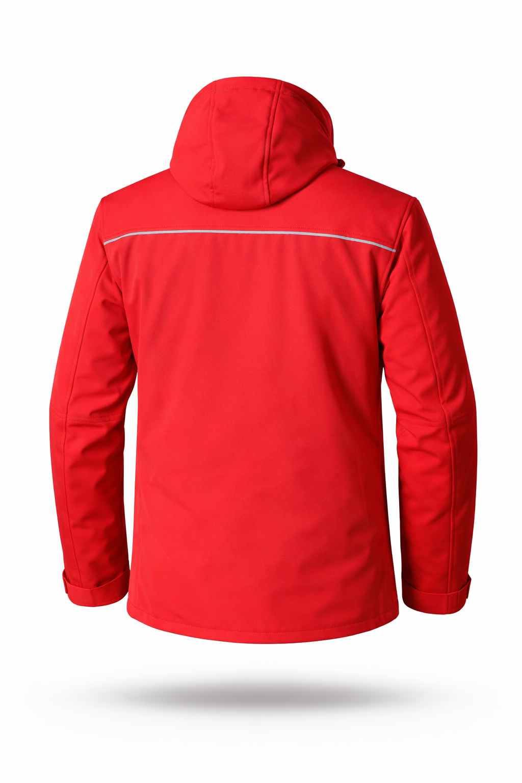 Softshell Mont Kapüşonlu - Kırmızı - Görsel 2