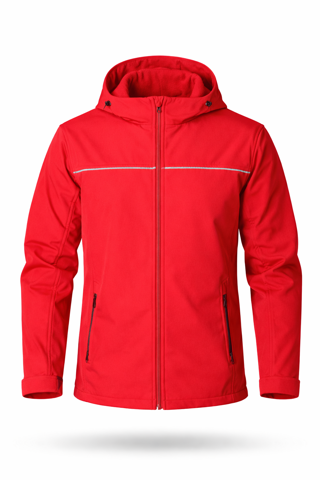 Softshell Mont Kapüşonlu - Kırmızı
